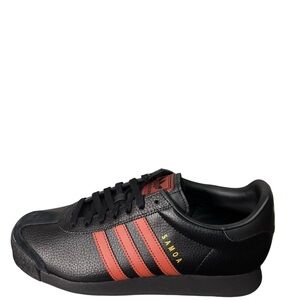 Adidas Black Sneakers with Red Logo